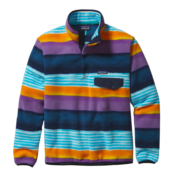 Patagonia Other - Patagonia Men's Snap-T Fleece Synchilla Fizt Stripe Navy Blue